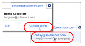 Delegar cuenta de correo electrónico Gmail