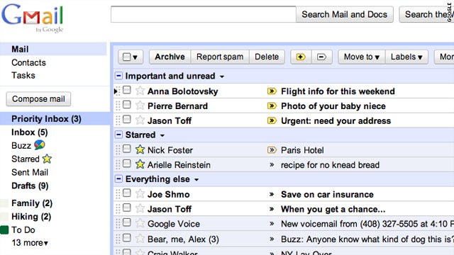Bandeja de entrada de Gmail