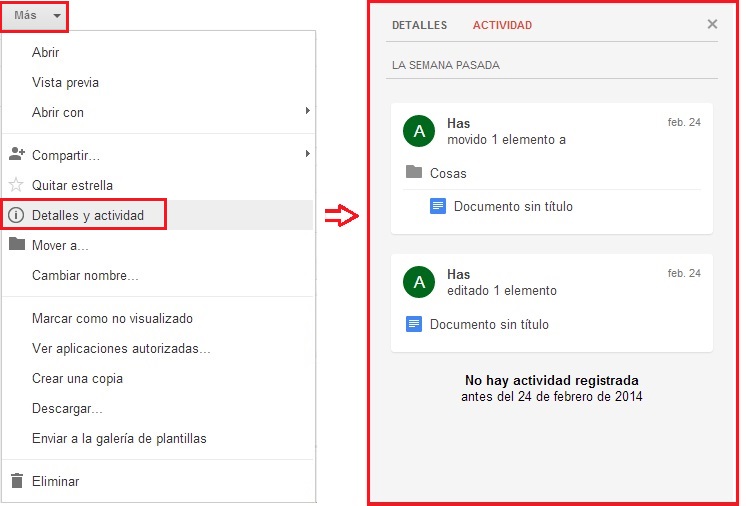 Menu detalles