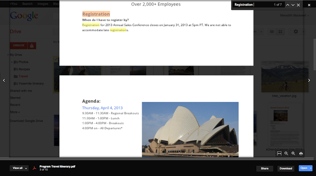Selecciona y copia texto en la vista previa de Google Drive